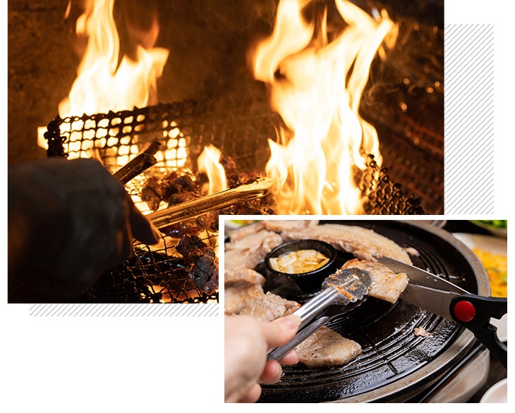 炭火焼き調理